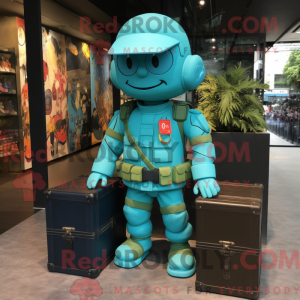 Mascottefiguur van een...