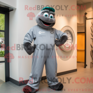 Mascot character of a Gray...