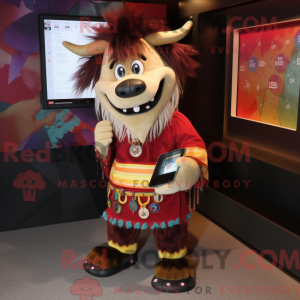 Mascot karakter van een Yak...