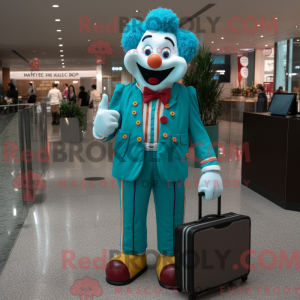 Mascot character of a Teal...