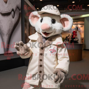 Maskottchen einer Cream Rat...