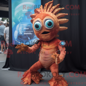 Mascot character of a Rust...