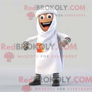Maskot karakter av en hvit...