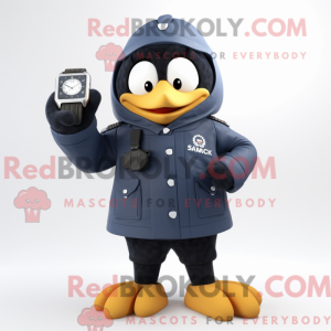 Mascot character of a Navy...