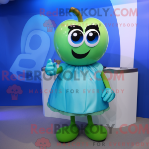 Mascot character of a Cyan...