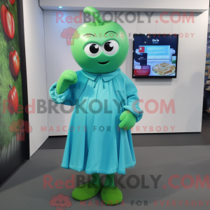 Mascot character of a Cyan...