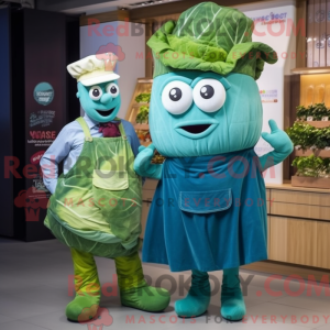 Maskotkarakter af en Teal...