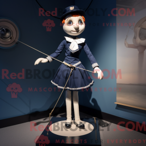 Mascot-karakter af en Navy...