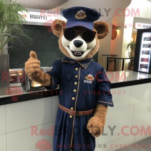 Maskot-karakter af en Navy...