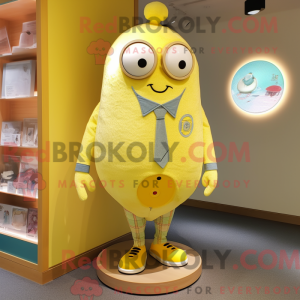 Postava maskota citrónově...