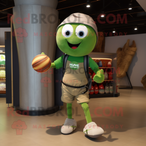Olive Juggle maskot drakt...
