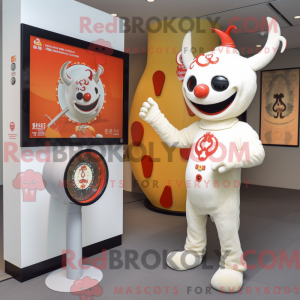 Postava maskota smetanového...