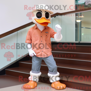 Mascot character of a Peach...