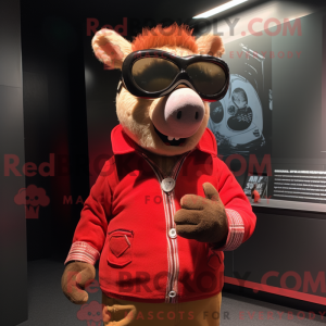 Maskottchen einer roten Sau...