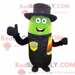 Mascot character of a Black...