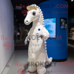 Maskot karakter af en hvid...