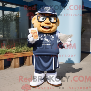 Mascot character of a Navy...