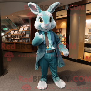 Mascot character of a Teal...