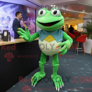 Mascot character of a Green...