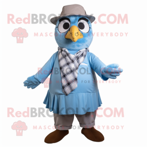 Sky Blue Quail maskot...