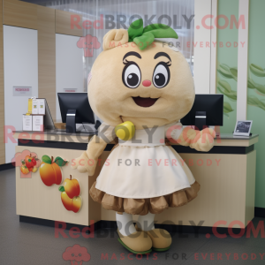 Postava maskota Tan Apple...