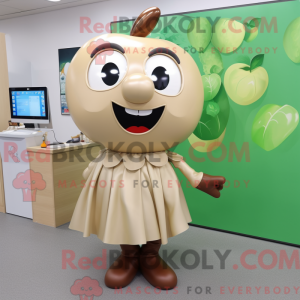 Postava maskota Tan Apple...