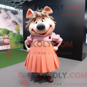 Mascot character of a Peach...