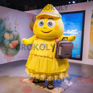 Maskotkarakter av en sitron...