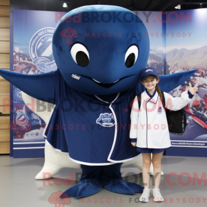 Mascot character of a Navy...
