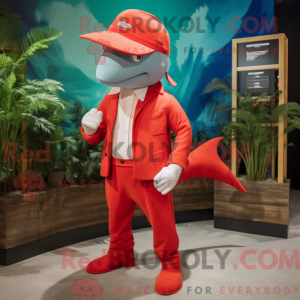 Mascot character of a Red...