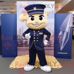 Mascot character of a Navy...