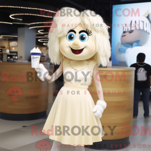 Mascot character of a Cream...