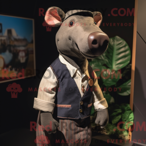 Maskotkarakter av en tapir...