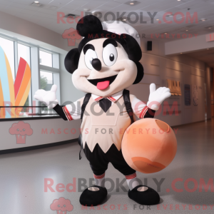 Mascot character of a Peach...