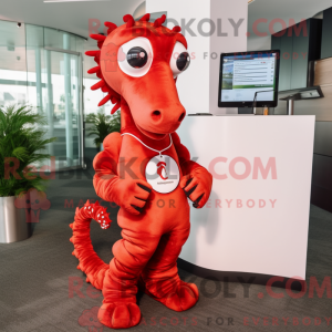 Mascot character of a Red...