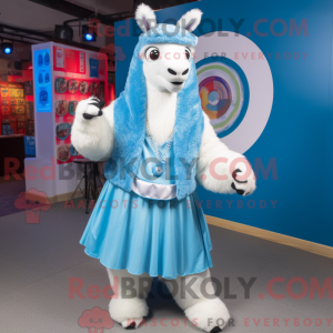 Maskottchen eines blauen...