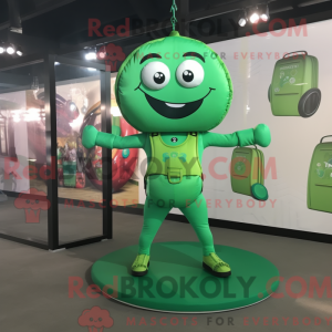 Postava maskota zeleného...