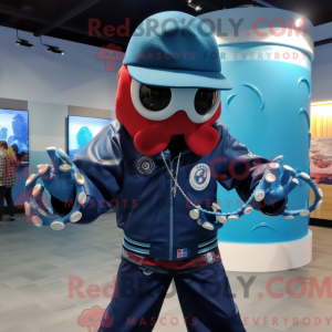 Mascot character of a Navy...