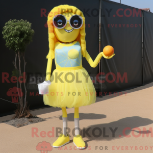 Mascot character of a Lemon...