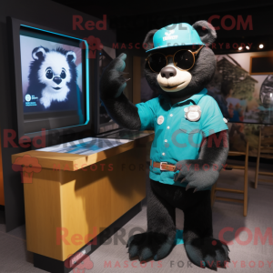 Personnage mascotte d ours...