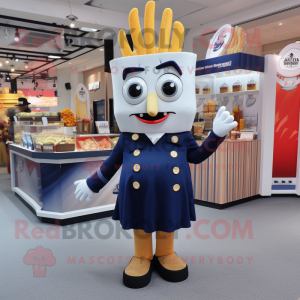 Navy pommes frites maskot...