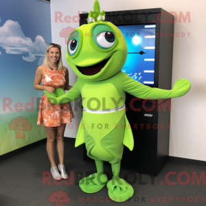Mascottekarakter van een...