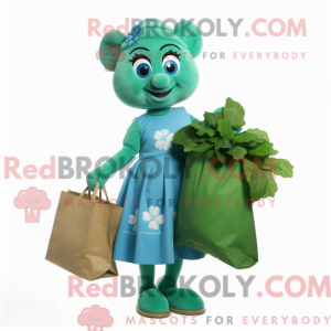 Mascot character of a Cyan...
