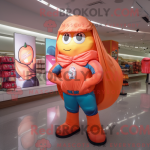 Mascot character of a Peach...