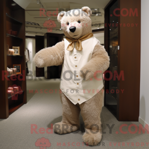 Personaje mascota de un oso...