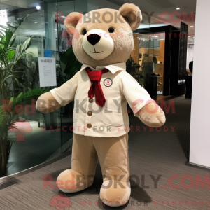 Personaje mascota de un oso...