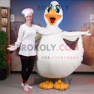 Mascot character of a Swan...