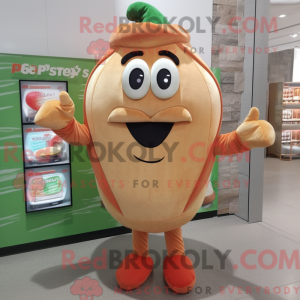 Mascot character of a Peach...
