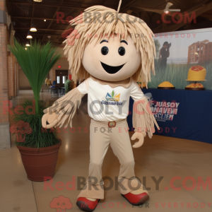 Mascot character of a Beige...