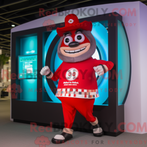 Mascot character of a Red...